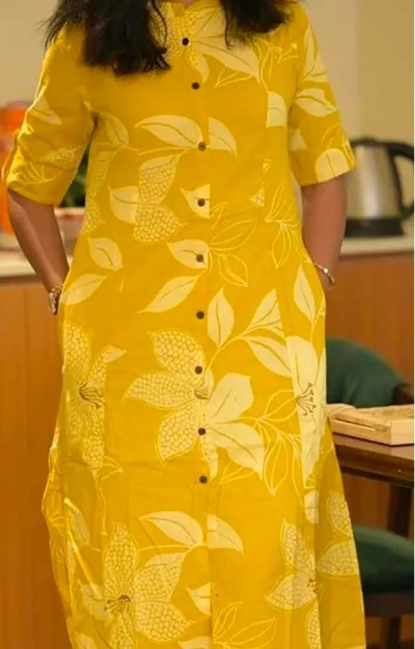 Floral_Fine_cotton_kurti_Palazzo_set