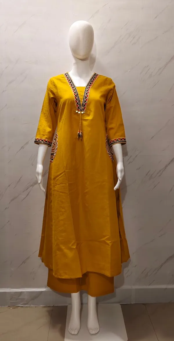 Heavy_Cotton_Flex_Embroidered_Kurti_Palazzo_Set