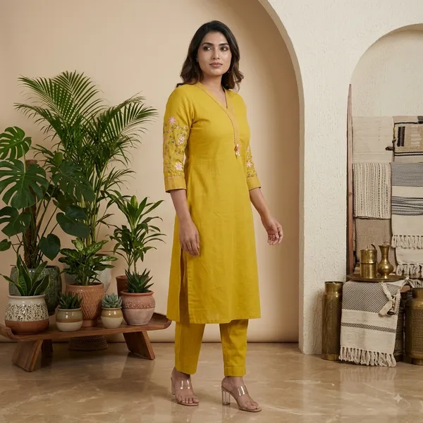 Yellow_cotton_rayon_suit_