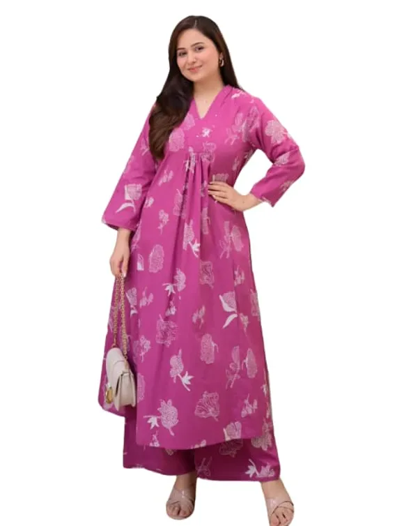 Pink_embroidery_stylish_kurta_set