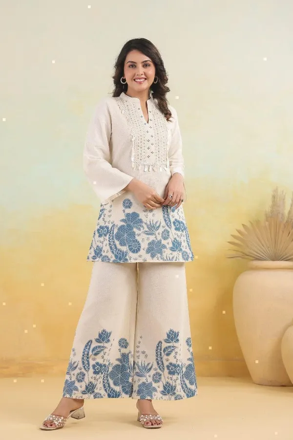 Premium_Cotton_Slub_Kurta_Palazzo_Set
