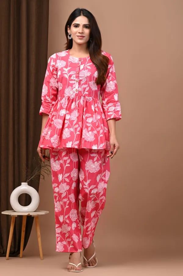 Pink__Stylish_Two_Pocket_Pyjama_Co-Ord_Set_For_Women
