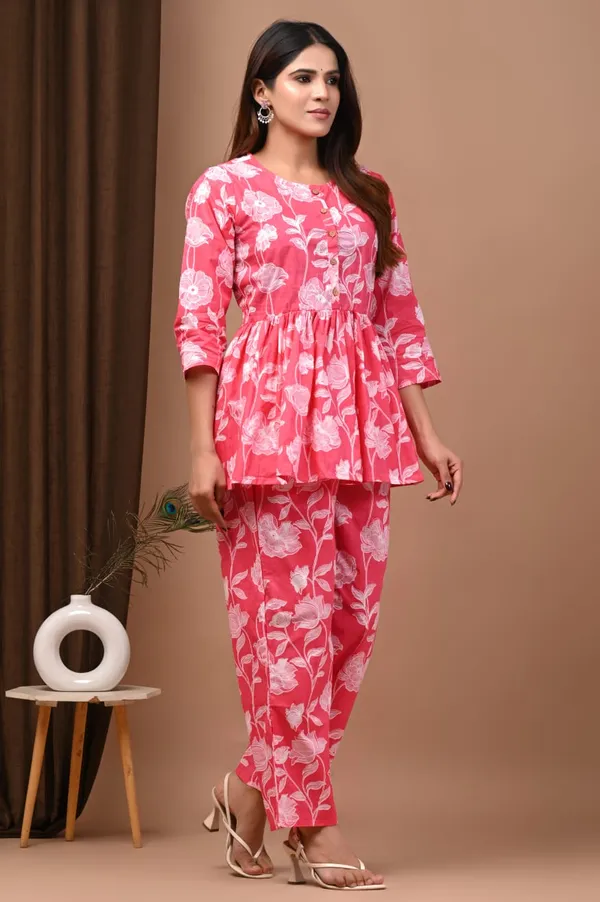 Pink__Stylish_Two_Pocket_Pyjama_Co-Ord_Set_For_Women