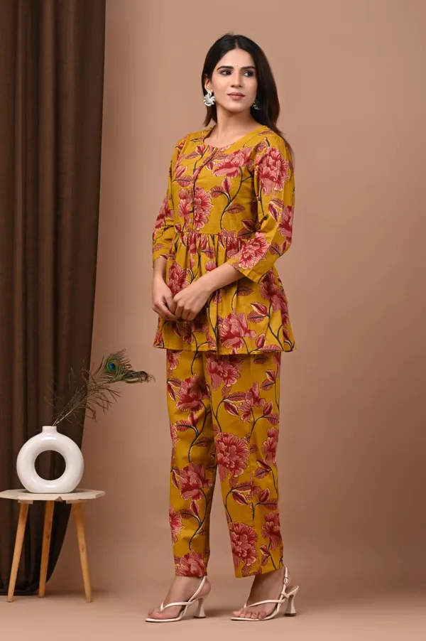 Mustard_Yellow_Stylish_Two_Pocket_Pyjama_Co-Ord_Set_For_Women