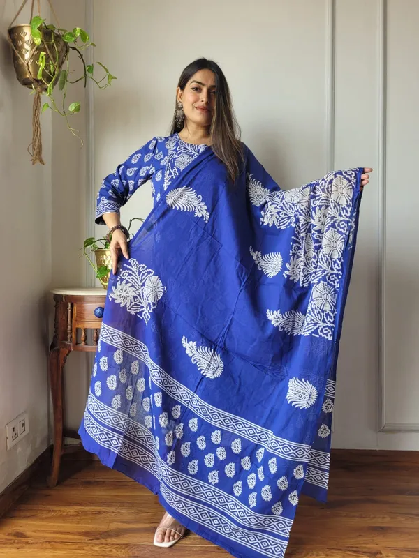 Royal_Blue_Cotton_suit_with_cotton_dupatta_(Stitched)
