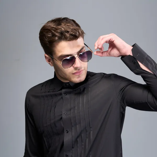 Gold_Stainless_Steel_Premium_&_Elegant_Polarized_Sunglasses_For_Men