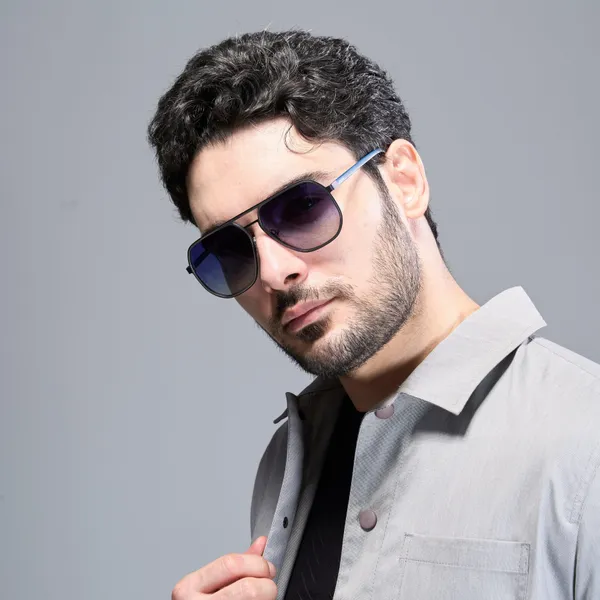 Matte_Blue_Stainless_Steel_&_Tr_Premium_&_Elegant_Polarized_Sunglasses_For_Men
