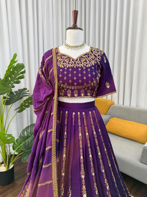 Sheesh_Riwaayat_Purple_Lehenga_Set