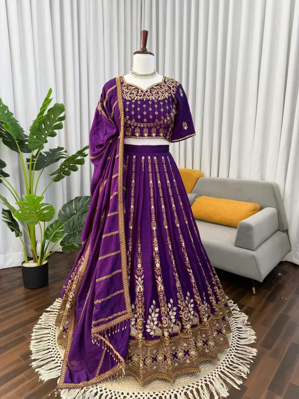 Sheesh_Riwaayat_Purple_Lehenga_Set