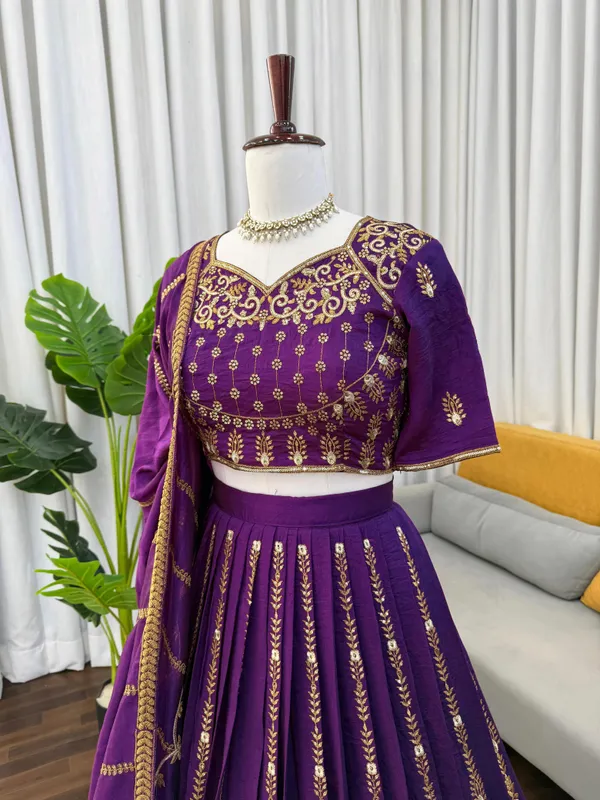 Sheesh_Riwaayat_Purple_Lehenga_Set