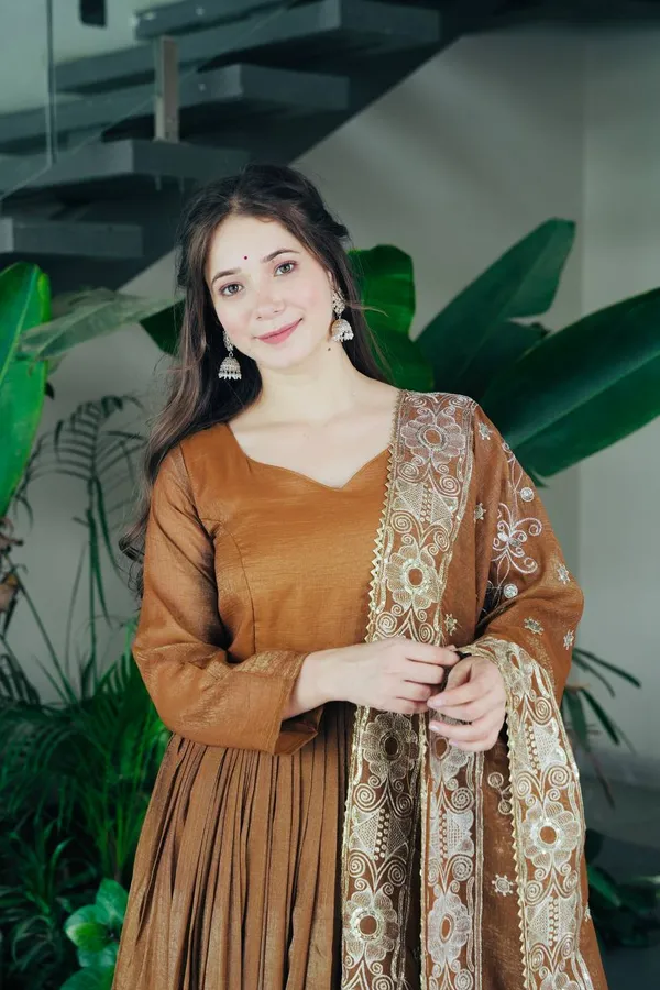 Regal_Hazel_Brown_Designer_Anarkali_Sharara_Suit_with_Embroidered_Dupatta