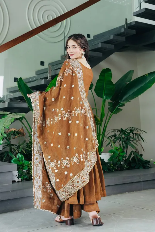 Regal_Hazel_Brown_Designer_Anarkali_Sharara_Suit_with_Embroidered_Dupatta