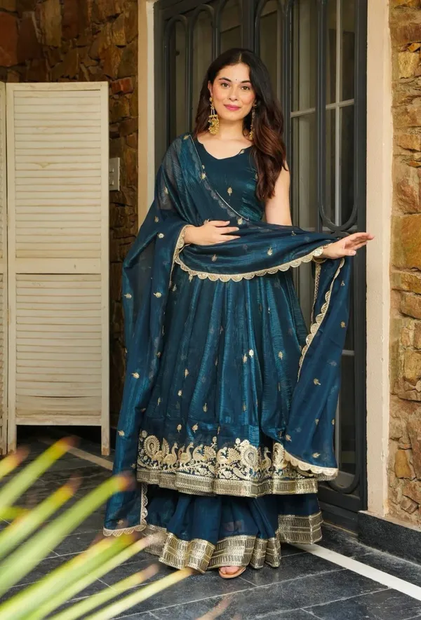 Sheesh_Heavy_Embroidered_Sequence_Silk_Set__Designer_Ethnic_Wear_for_Women