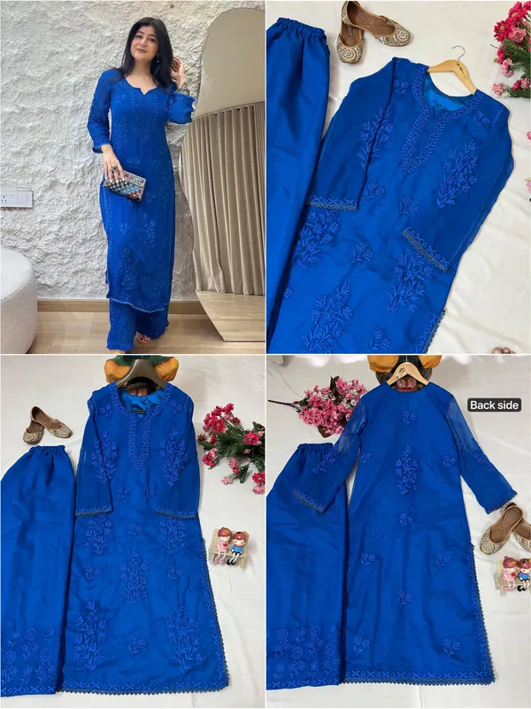 Sheesh_Azure_Bloom_Embroidered_Kurta_Set