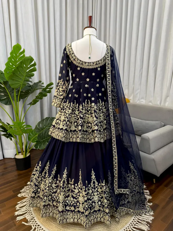 Sheesh_Designer_Faux_Georgette_Lehenga_Set_with_Heavy_Dori_&_Sequin_Embroidered_Top_and_Dupatta