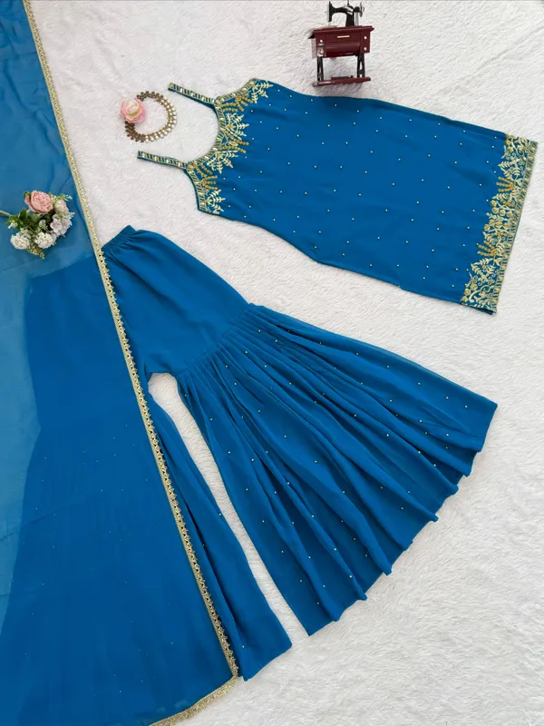 Sheesh_Designer_Faux_Georgette_Sharara_Suit_Set_with_Embroidery_&_Sequin_Work