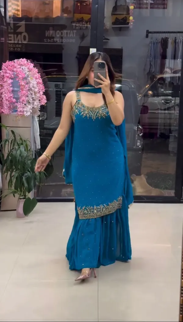 Sheesh_Designer_Faux_Georgette_Sharara_Suit_Set_with_Embroidery_&_Sequin_Work