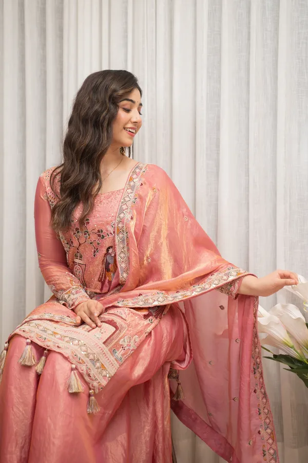 Sheesh_Rose_Gold_Crush_Silk_Embroidered_Kurta_Palazzo_Set_with_Dupatta