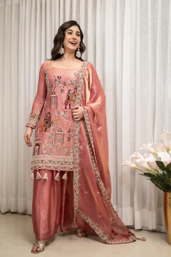 Sheesh_Rose_Gold_Crush_Silk_Embroidered_Kurta_Palazzo_Set_with_Dupatta