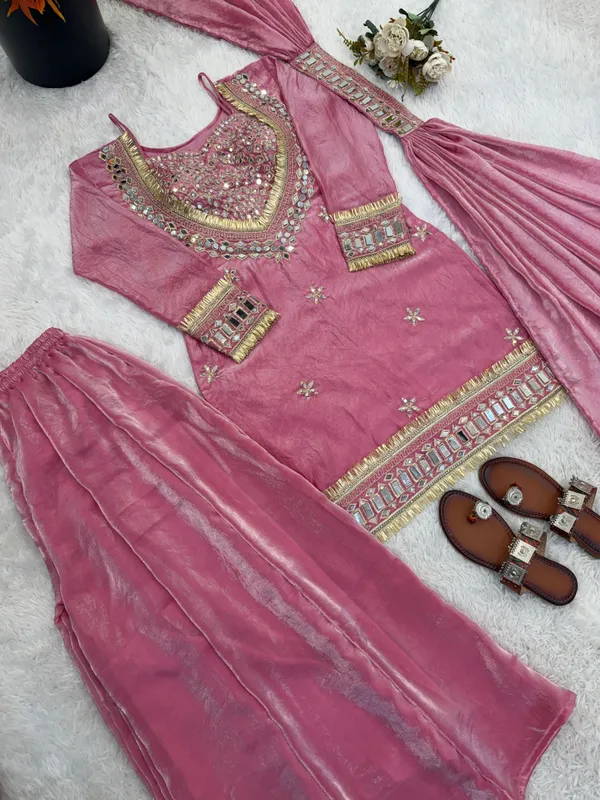 Sheesh_Rose_Pink_Mirror_Work_Sharara_Suit_Set_for_Women