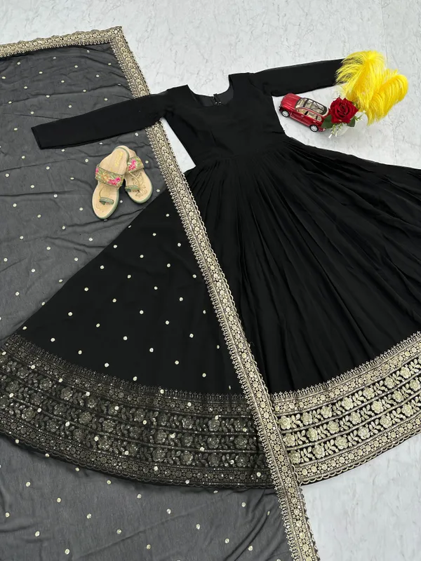 PRESENTING_NEW_#SABYA-SACHI_INSPIRED_SEQUINS_&_ZARI_EMBROIDERY_WORK_ANARKALI_GOWN_WITH_PANT_AND_ELEGANT_DUPATTA_SET