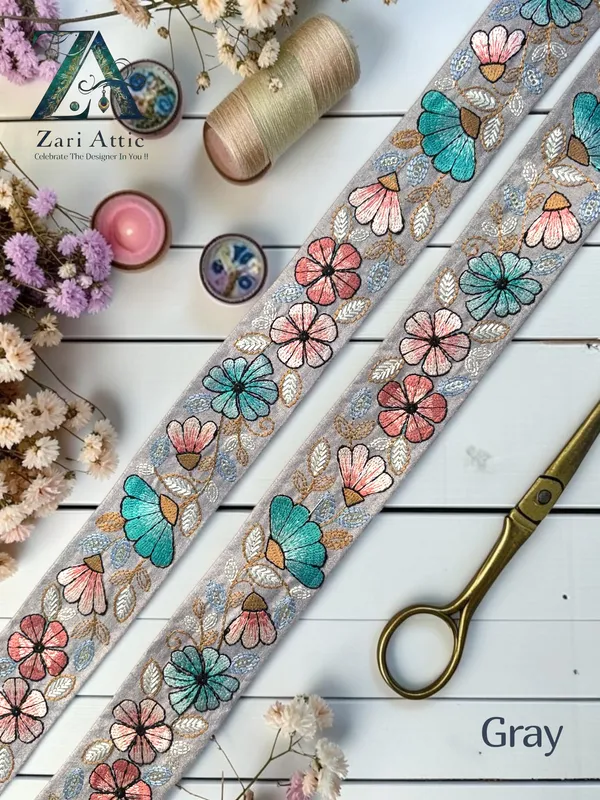 Flower_Design_Dupion_Embroidered_Lace_-_1.5_Inch