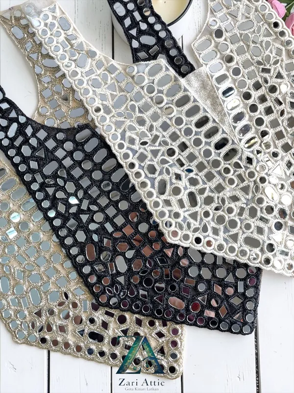 Greenish_gold_Mirror_Neckline_Patches-Black