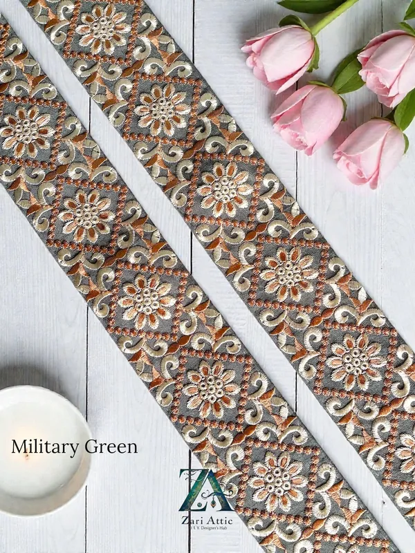 Military_Green_Emroidered_Lace(2.5_Inch)