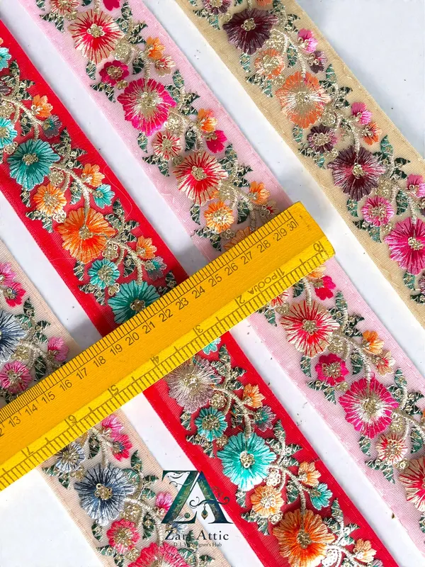 Oink_Emroidered_Organza_Lace(2_Inch)