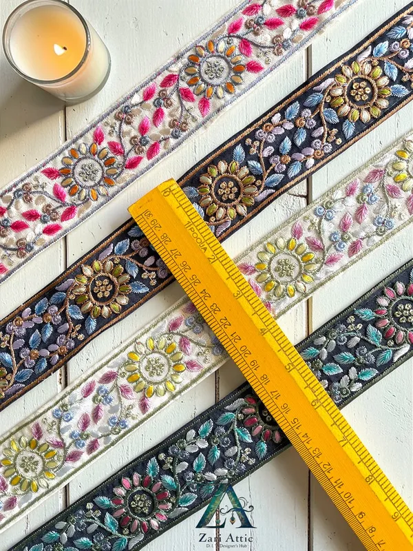 Embroidered_Fabric(Dupion)_Lace-1.8_Inch