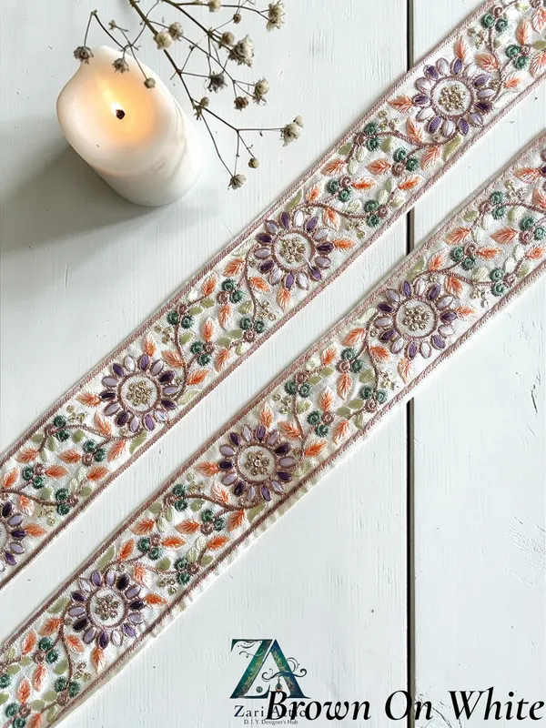 Embroidered_Fabric(Dupion)_Lace-1.8_Inch