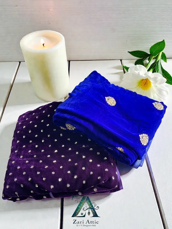 Embroidered_Velvet_Fabric-Blue-1_Meter
