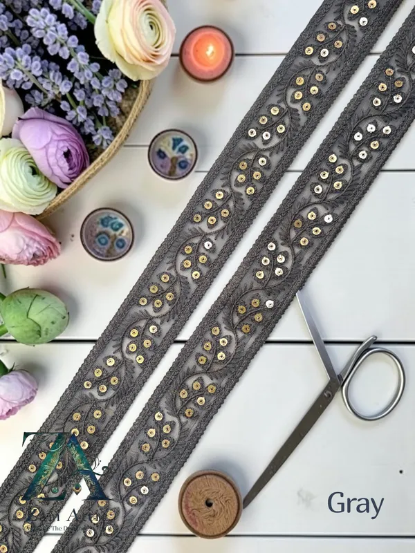 Single_Colour_Net_Fabric_Embroidered_Lace