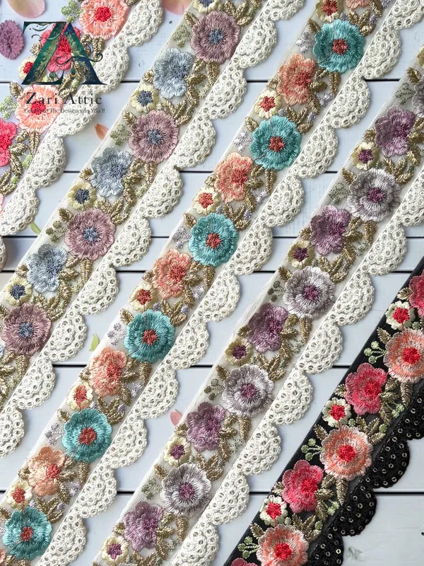 Multi_Colour_Embroidered_Net_Fabric_Lace_-_Saree_Border_(16325)_-_2.5_Inch