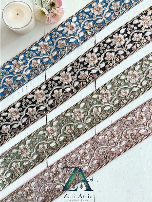 Premium_Zari_Enbroidered_Raw_Silk_Lace_-_2.1_Inch_-17494