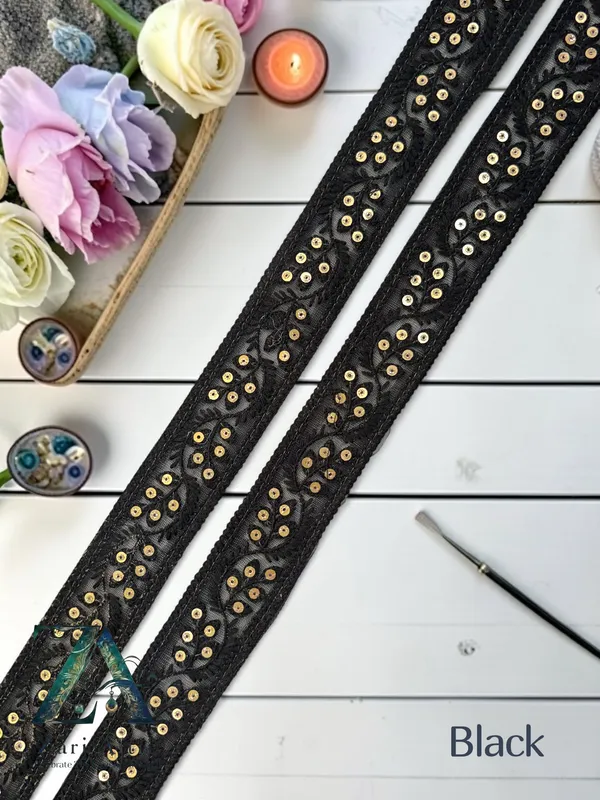 Single_Colour_Net_Fabric_Embroidered_Lace