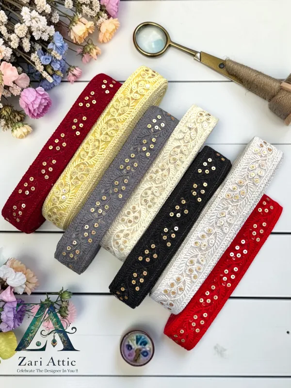 Single_Colour_Net_Fabric_Embroidered_Lace