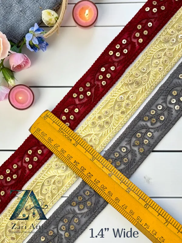 Single_Colour_Net_Fabric_Embroidered_Lace