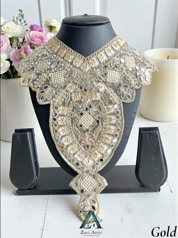 Zari_Embroidered_Neckline_with_Real_Mirror_and_Stones