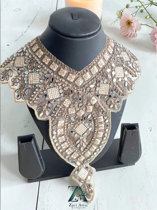 Zari_Embroidered_Neckline_with_Real_Mirror_and_Stones