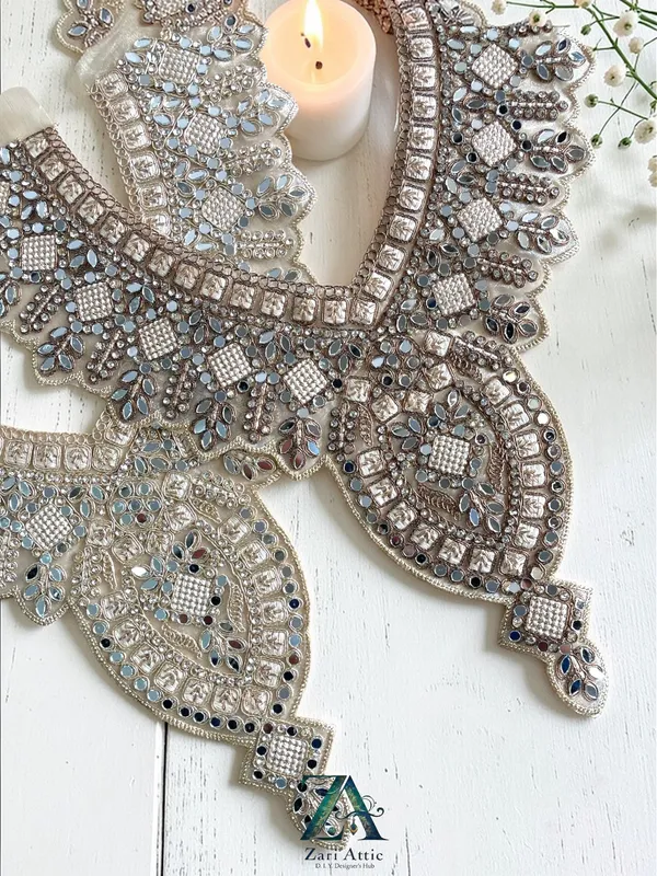 Zari_Embroidered_Neckline_with_Real_Mirror_and_Stones