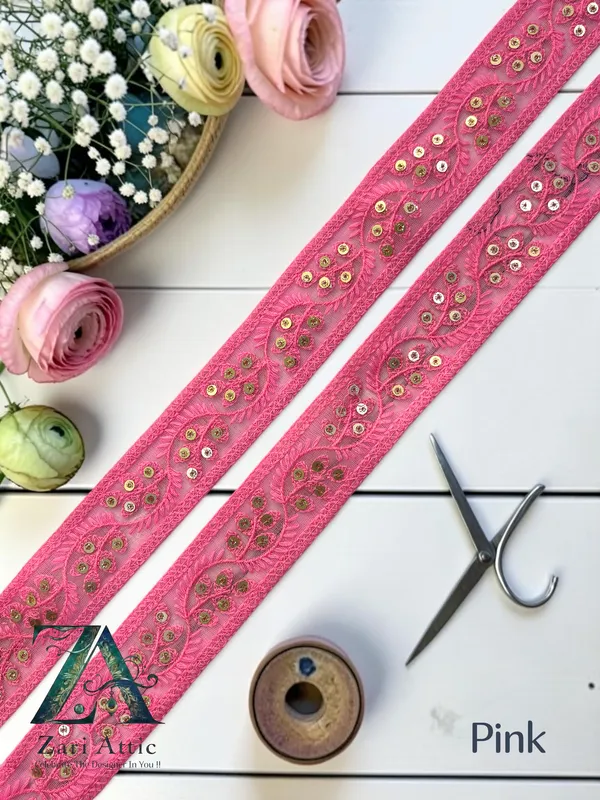 Single_Colour_Net_Fabric_Embroidered_Lace