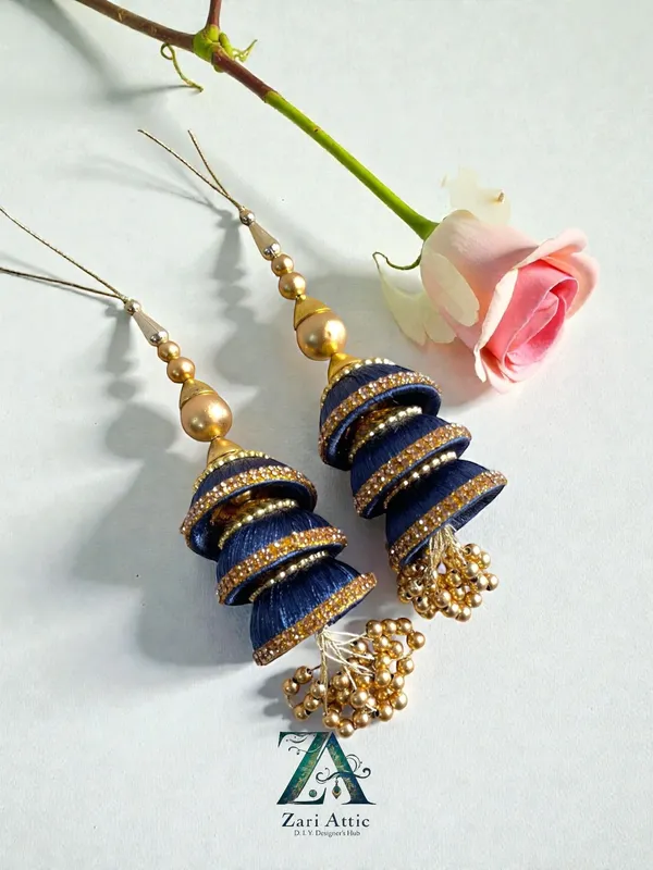 1_Pair_Trendy_Handmade_Latkan(Blue)