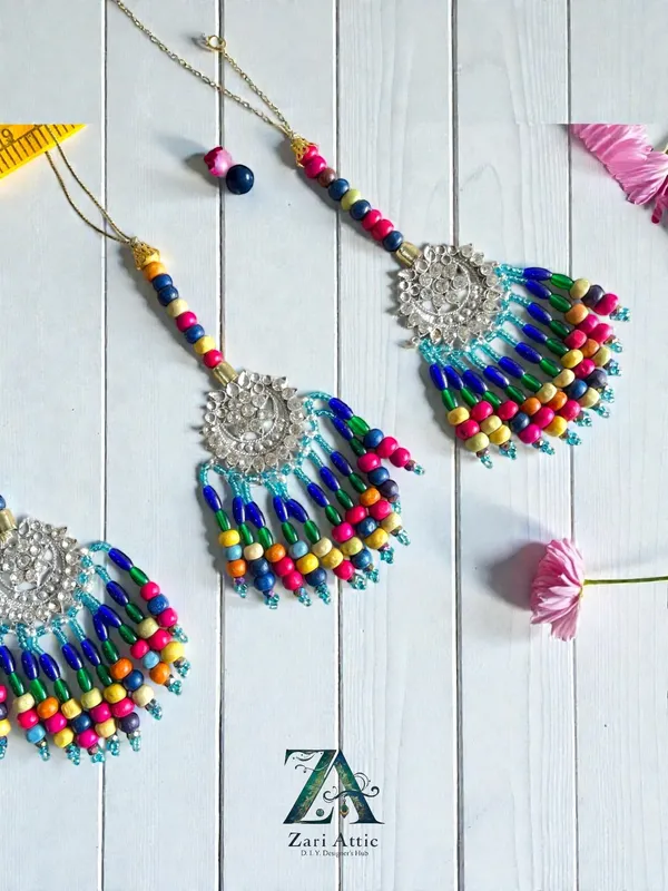 1_Pair_Trendy_Handmade_Latkan(Rainbow)