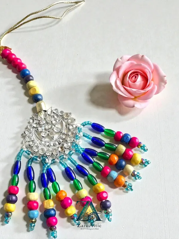 1_Pair_Trendy_Handmade_Latkan(Rainbow)