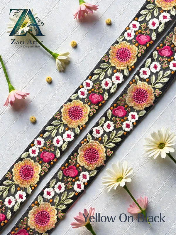 Premium_Flower_Lace-Yellow_On_Black