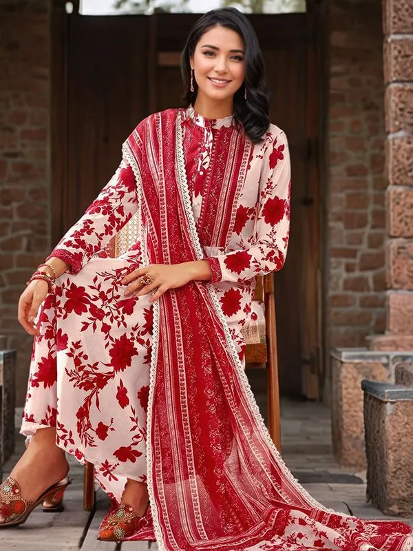Women_Off-white_and_Red_Cotton_Blend_Floral_Printed_Anarkali_Kurta_Set_&_Printed_Dupatta