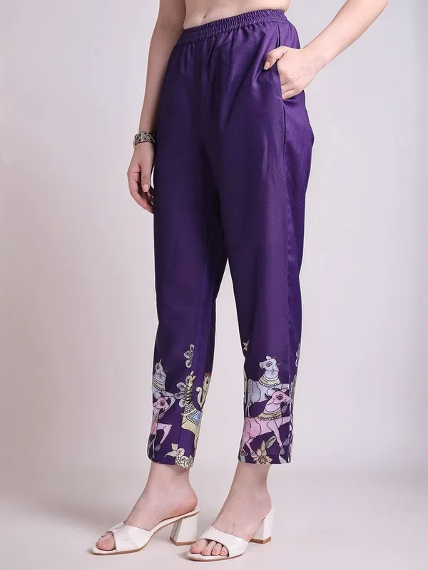 Purple_Animal_Printed_Cotton_Blend_Straight_Kurta_With_Printed_Cotton_Blend_Trouser_And_Printed_Dupatta_For_Women
