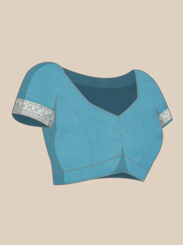 Blue_Woven_Kanjivaram_Art_Silk_Saree_For_Women