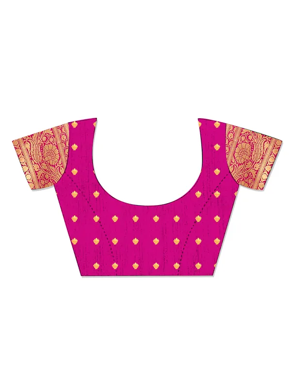Pink_Woven_Banarasi_Art_Silk_Saree_For_Women